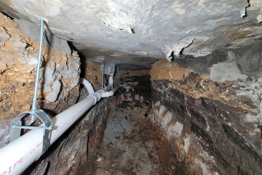 service under slab tunneling and water line repair work