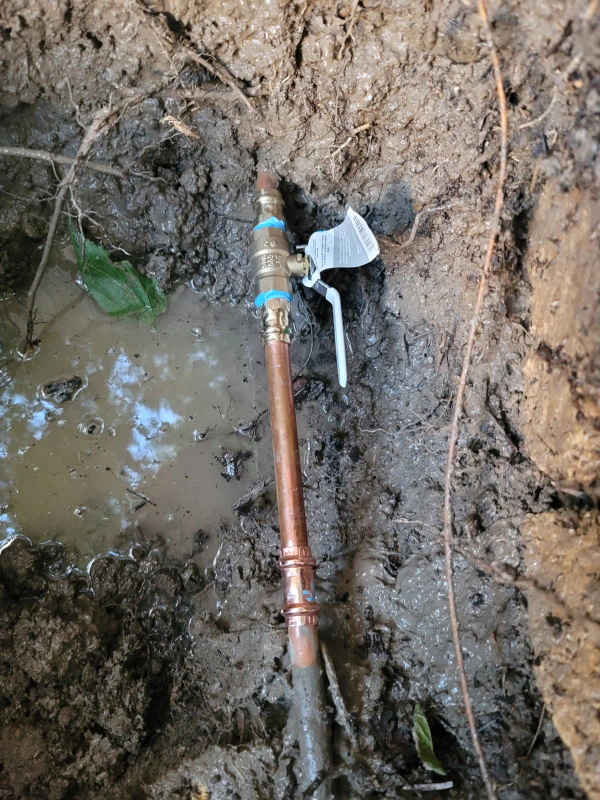service water line repair and installation of new copper pipe service water line repair and installation of new copper pipe